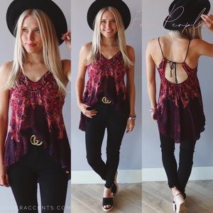 Free People Strappy Hi Low Tank - Size S